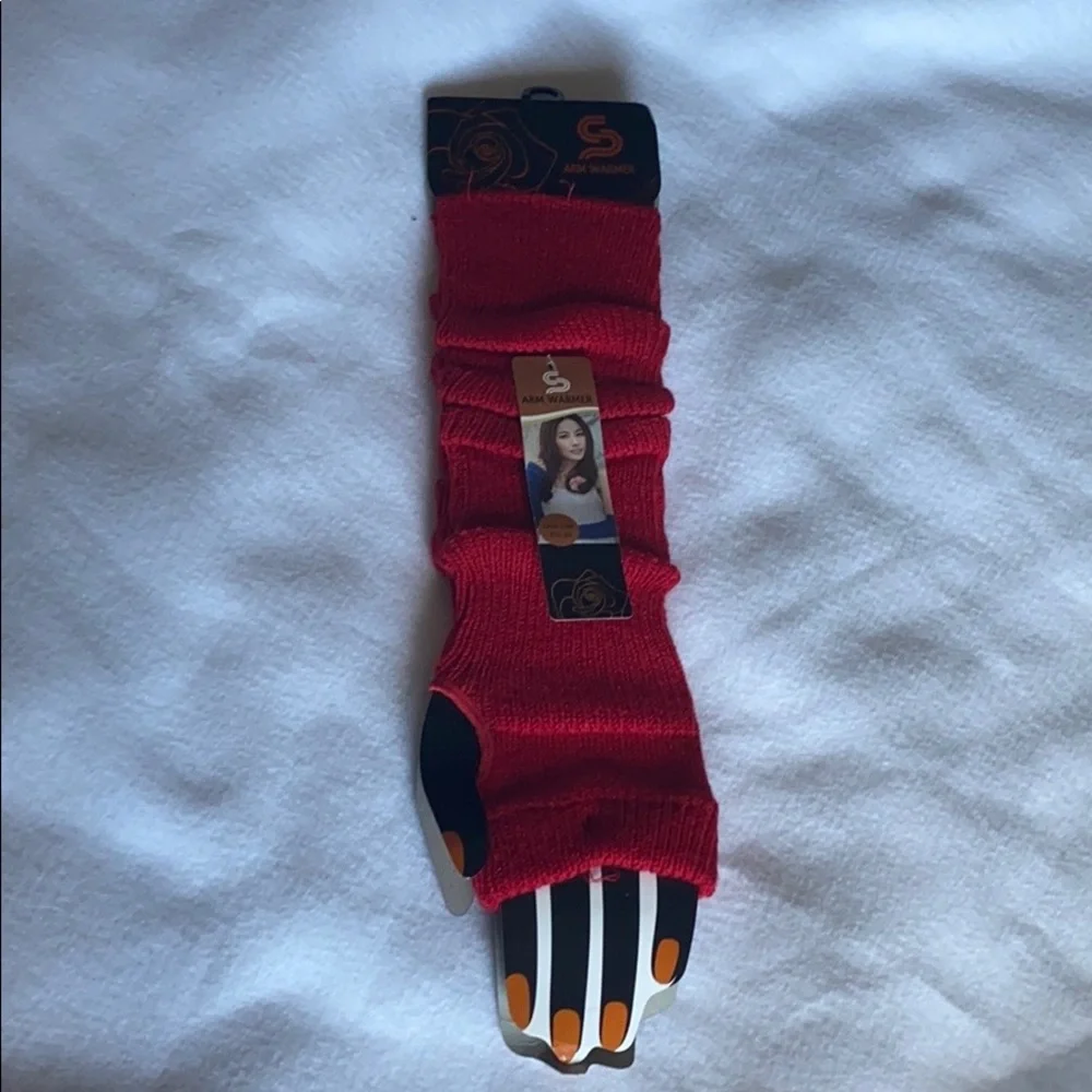SALE 2/$27 Mix/Match New Red Stretch Arm Warmers